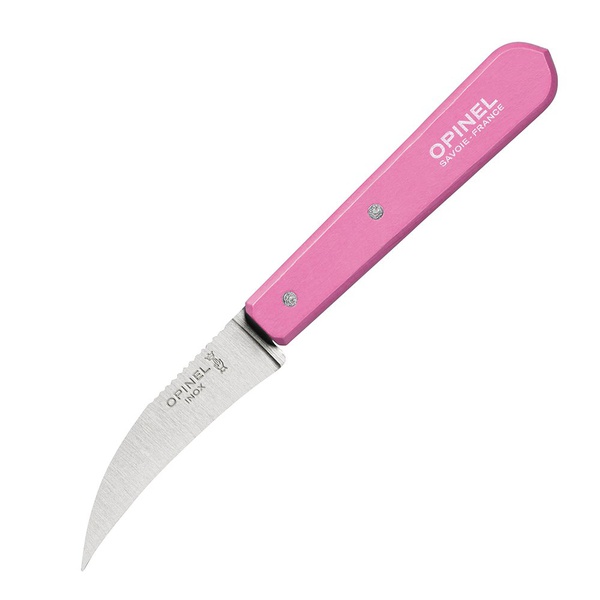 Нож для чистки овощей Opinel №114 (блистер) розовый