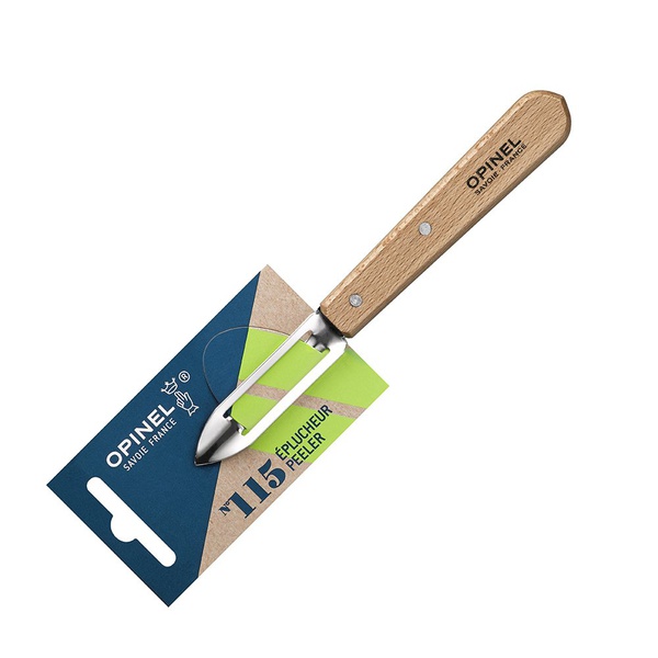 Нож для чистки овощей Opinel №115 (блистер) деревянная рукоять
