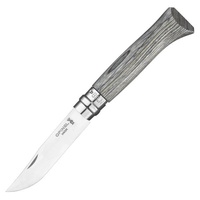Нож Opinel №08 (ручка из березы) серый