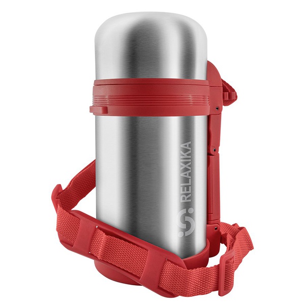 Термос Relaxika 201 (универсальный) стальной, 1 л