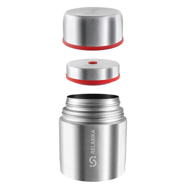 Термос Relaxika 301 (с термочехлом) стальной, 0,5 л