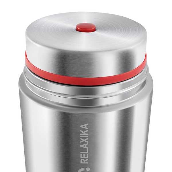 Термос Relaxika 301 (с термочехлом) стальной, 0,5 л