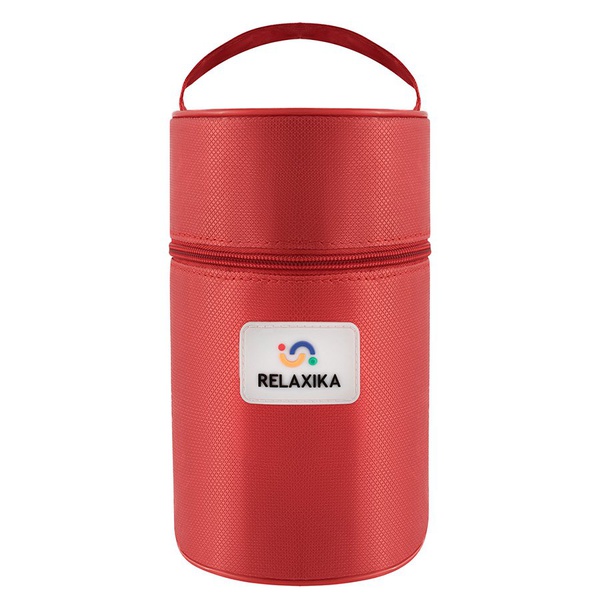 Термос Relaxika 301 (с термочехлом) стальной, 1 л