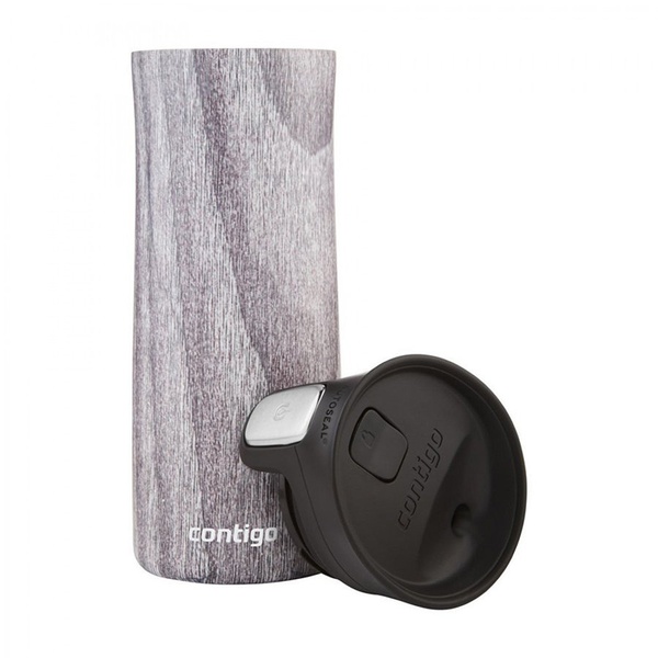 Термокружка Contigo Pinnacle Couture белое дерево, 0,42 л