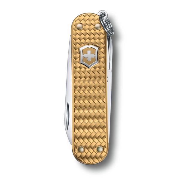 Нож-брелок Victorinox Classic SD Precious Alox (подар. упаковка) brass gold
