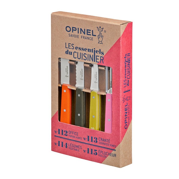 Набор ножей Opinel Les Essentiels (4 шт./уп.) разноцветные