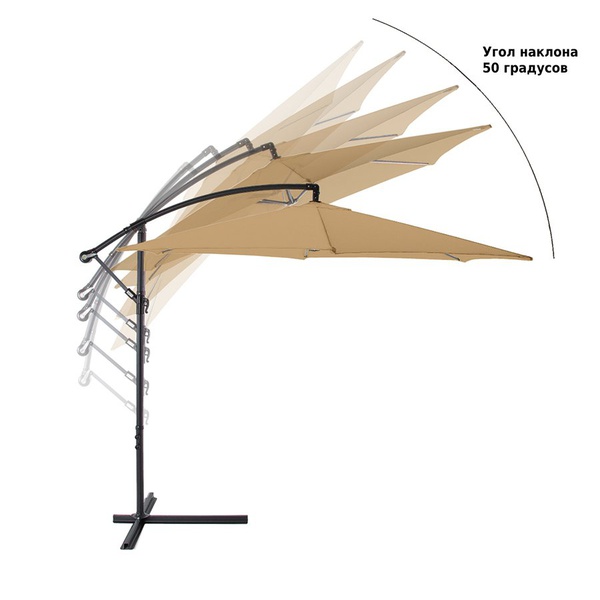 Зонт садовый Green Glade 6003 светло-коричневый