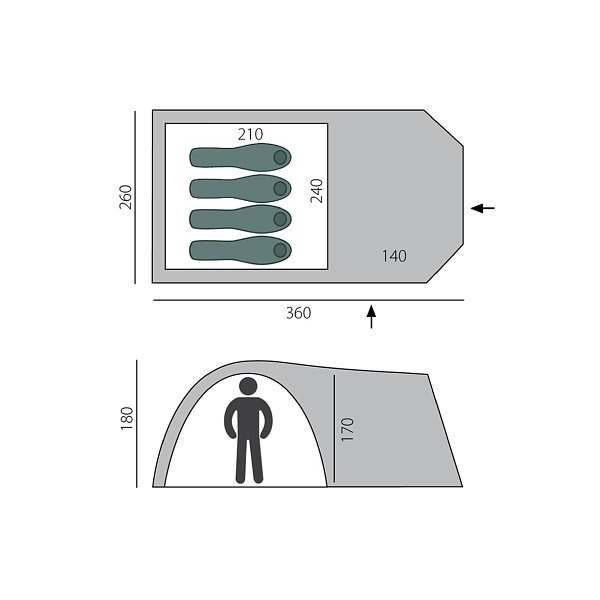Палатка BTrace Element 4