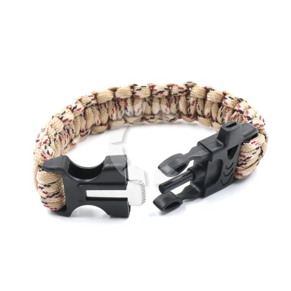 Браслет из паракорда Следопыт (свисток, огниво) 24,5х2 см