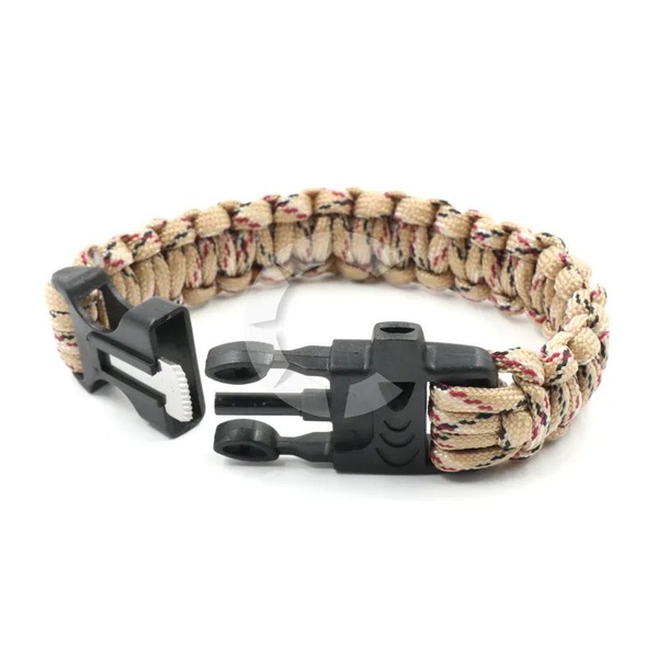 Браслет из паракорда Следопыт (свисток, огниво) 24,5х2 см