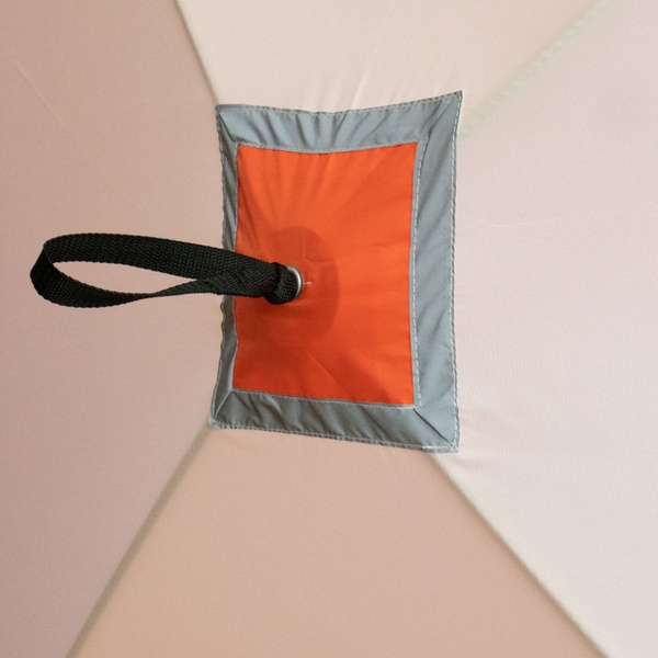 Палатка для зимней рыбалки Следопыт Куб 2,1х2,1 м бело-оранжевый