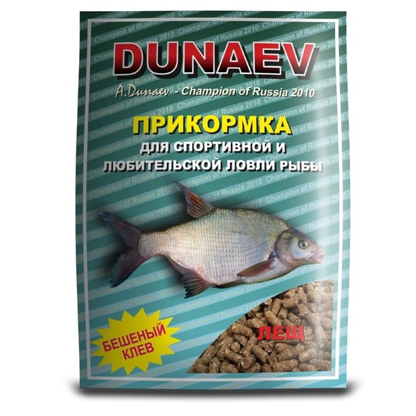 Прикормка Dunaev Классика гранулы 0,9 кг Лещ