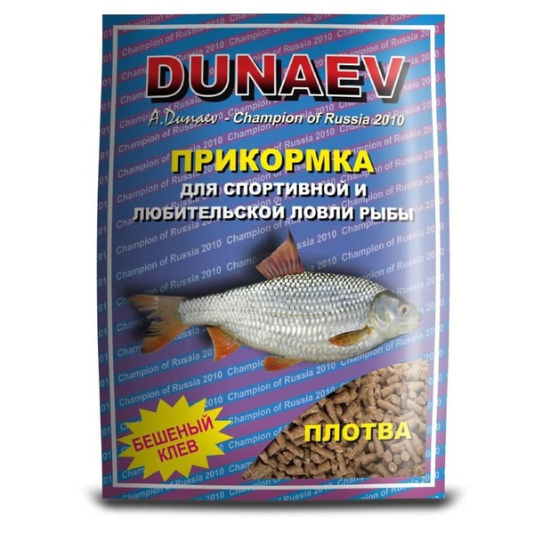 Прикормка Dunaev Классика гранулы 0,9 кг Плотва