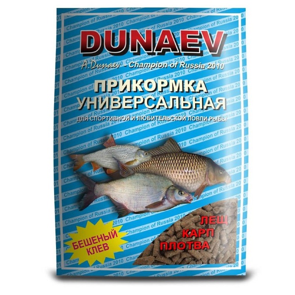 Прикормка Dunaev Классика гранулы 0,9 кг Универсальная