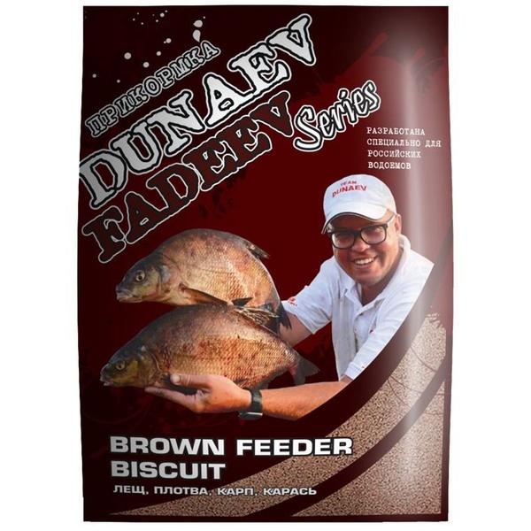 Прикормка Dunaev Fadeev 1 кг Feeder Brown Biscuit
