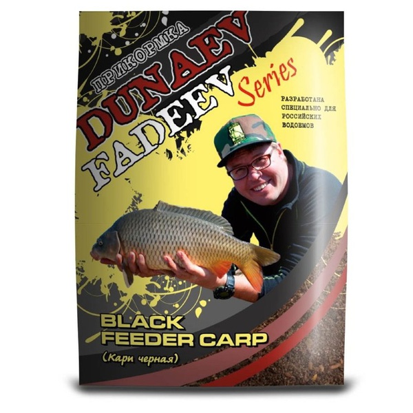Прикормка Dunaev Fadeev 1 кг Feeder Carp Black