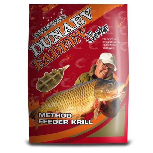 Прикормка Dunaev Fadeev 1 кг Method Feeder Krill