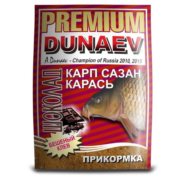 Прикормка Dunaev Premium 1 кг Карп Сазан Шоколад