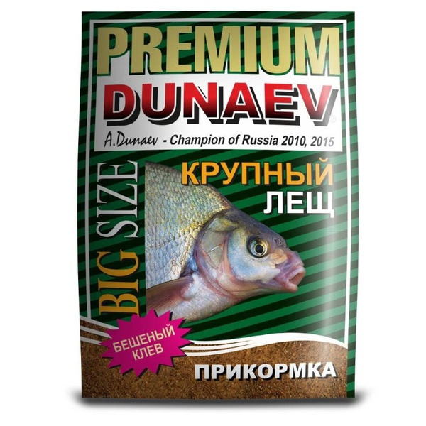 Прикормка Dunaev Premium 1 кг Лещ Крупная фракция
