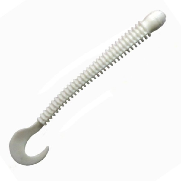 Приманка Dunaev DS Worm Zander (801) белый, 108 мм, 5 шт.