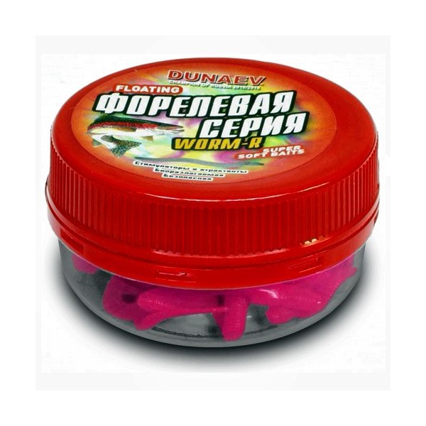 Приманка Dunaev DT Worm R (150) розовый, 75 мм, 6 шт.