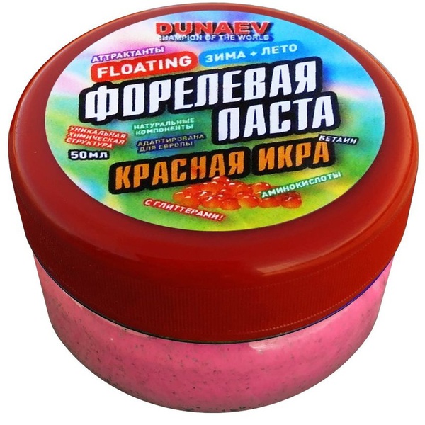 Паста Dunaev 50 мл Форель Красная икра Красная