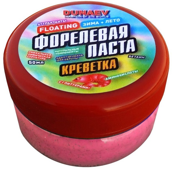 Паста Dunaev 50 мл Форель Креветка Красная