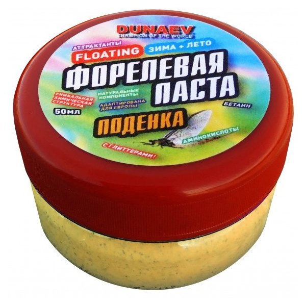 Паста Dunaev 50 мл Форель Поденка Жёлтая