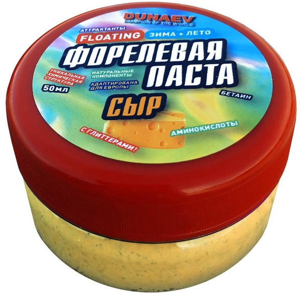 Паста Dunaev 50 мл Форель Сыр Жёлтая