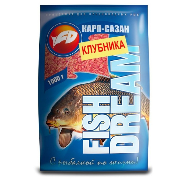 Прикормка FishDream Premium Карп-Сазан Клубника