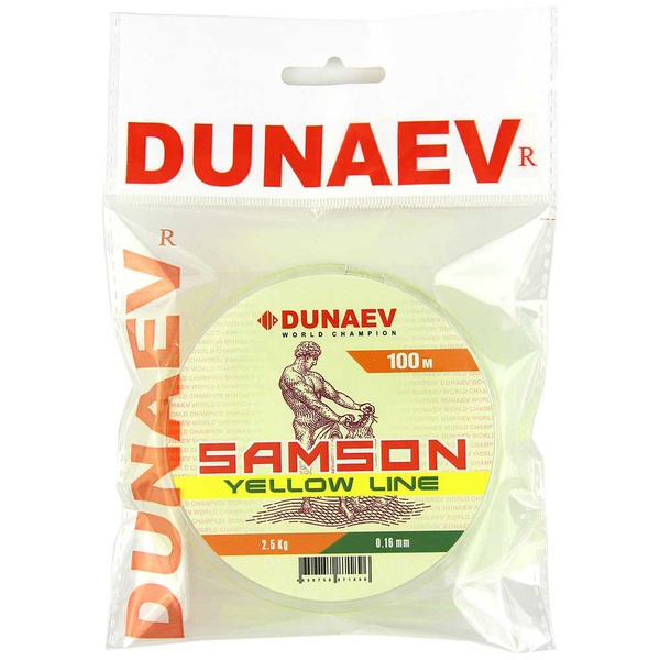 Леска Dunaev Samson 100 м Yellow, 0,28 мм