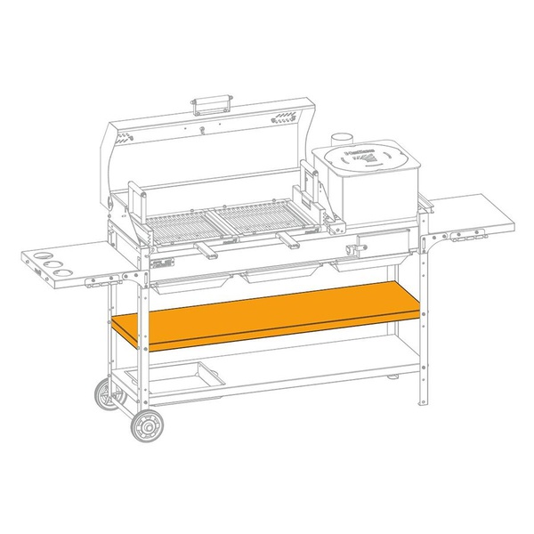 Полка Helios Smart HS-GS-SS-1204 (1200 мм, сплошная)