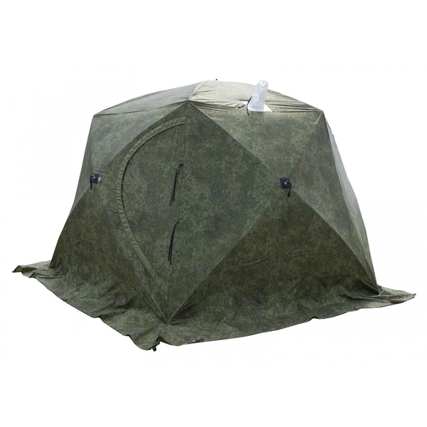 Палатка для зимней рыбалки ЧУМ 3Т (трехслойная, с выводом под трубу)