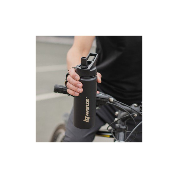 Термобутылка Nisus NA.SW-18-B (три крышки) черный