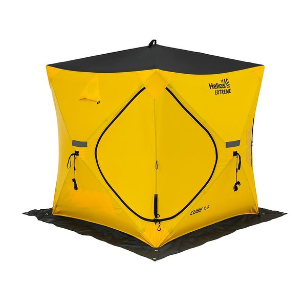 Палатка для зимней рыбалки Helios Куб Extreme 1.5 (широкий вход)