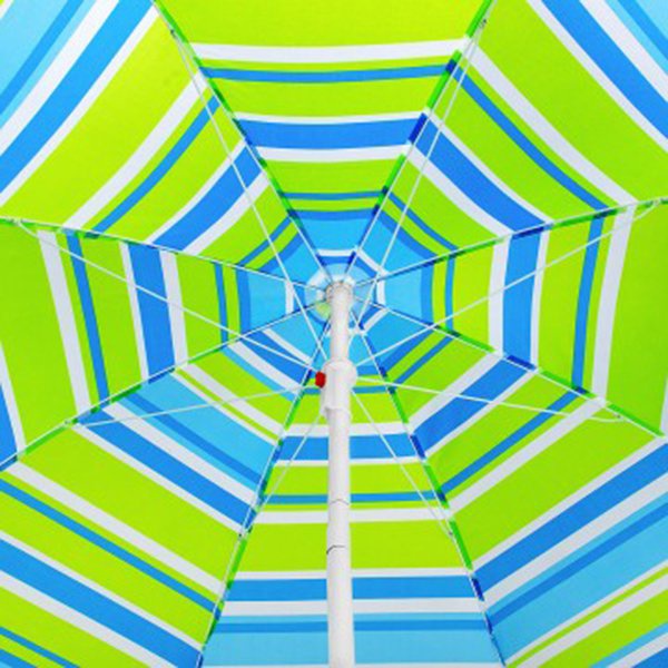 Зонт пляжный Nisus N-180-SB (1,8м прямой) разноцветные полосы