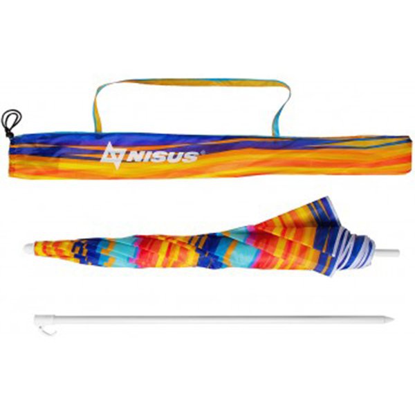 Зонт пляжный Nisus N-180-SO (1,8м прямой) полосы