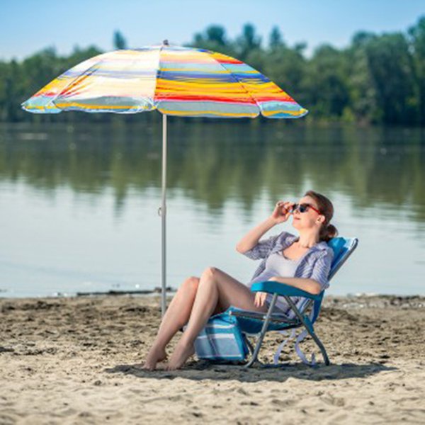 Зонт пляжный Nisus N-180-SO (1,8м прямой) полосы