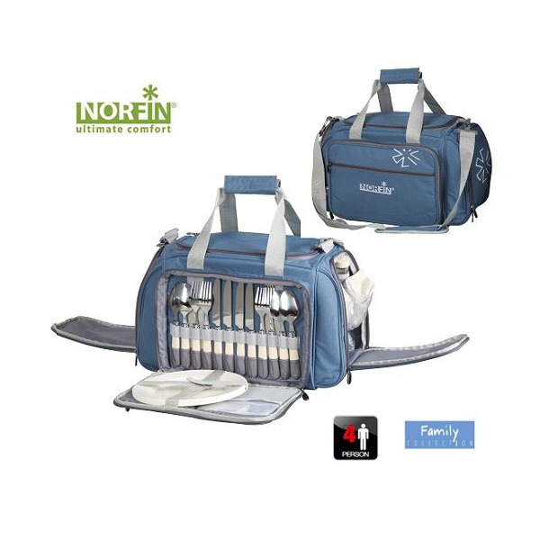 Термосумка Norfin Vardo NFL с посудой на 4 персоны