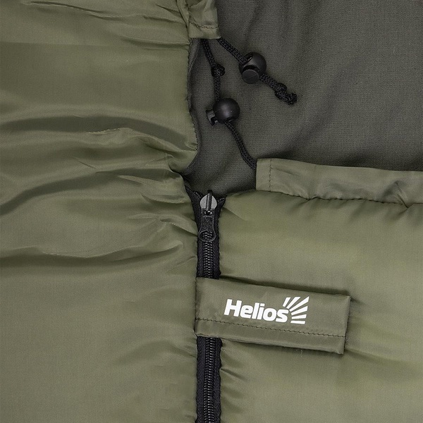 Спальный мешок Helios Beluha Wide (220x90 см) хаки, 200 г/м²