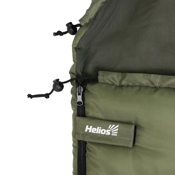 Спальный мешок Helios Beluha Wide (220x90 см) хаки, 200 г/м²