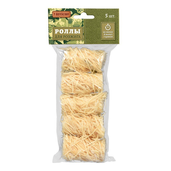 Роллы для розжига BoyScout 5 штук