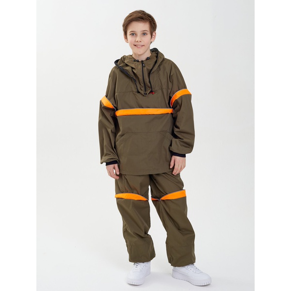 Костюм детский Huntsman Антигнус-люкс (с ловушками и пыльниками) хаки, тк. смесовая сорочка