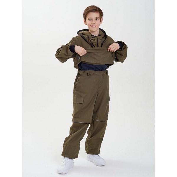 Костюм детский Huntsman Антигнус-люкс (с ловушками и пыльниками) хаки, тк. смесовая сорочка