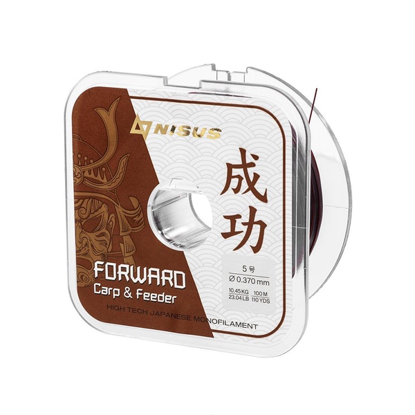 Леска Nisus Forward Carp & Feeder brown (100 м/нейлон) 0,496 мм