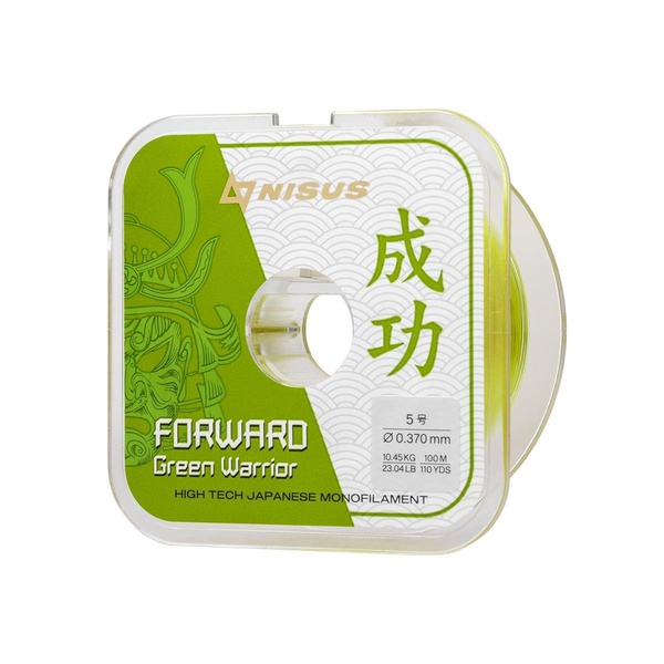 Леска Nisus Forward Green Warrior (100 м/нейлон) 0,165 мм