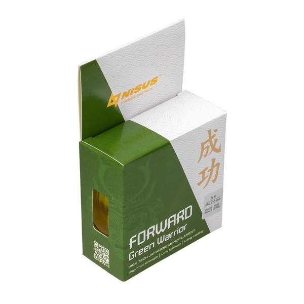 Леска Nisus Forward Green Warrior (100 м/нейлон) 0,165 мм