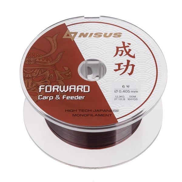 Леска Nisus Forward Carp&Feeder brown (150 м/нейлон) 0,405 мм