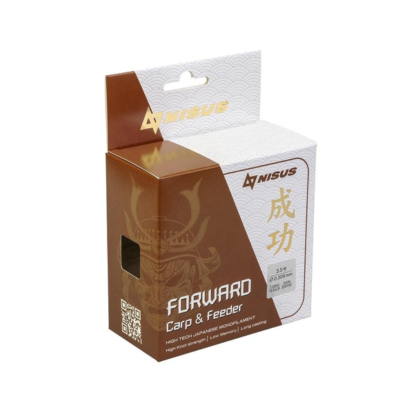 Леска Nisus Forward Carp&Feeder brown (300 м/нейлон) 0,496 мм