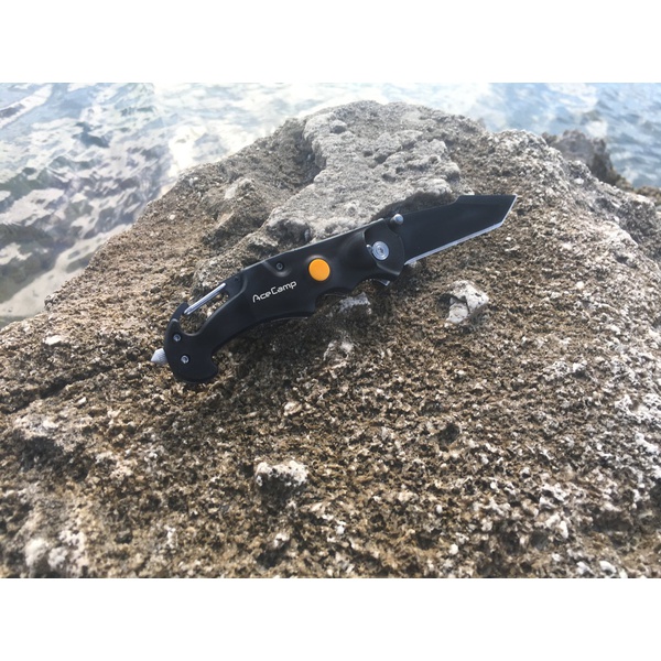 Нож складной AceCamp 4 Function LED Utility Knife